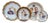4 Limoges France Prince Rainier & Princess Grace of Monaco Plates For Sale
