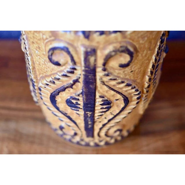 1960s Vase in Enamelled Yellow from Bay Keramik For Sale - Image 5 of 8