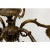 Metal Vintage 1970s Cast Bronze Six-Arm Chandelier For Sale - Image 7 of 8
