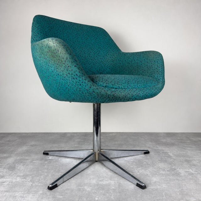 Mid-Century Modern Mid-Century Modern Stol Kamnik Swivel Chair, Yugoslavia, 1970s For Sale - Image 3 of 18