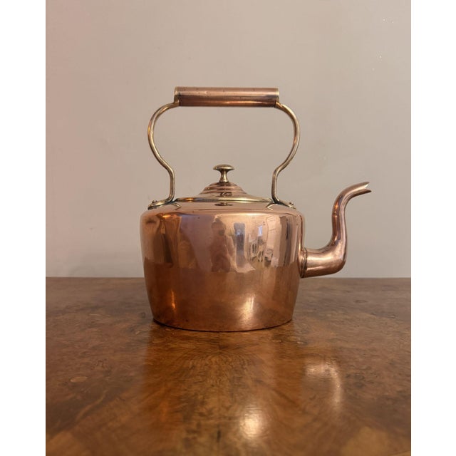Small Antique George III Copper Kettle, 1800 For Sale - Image 6 of 6