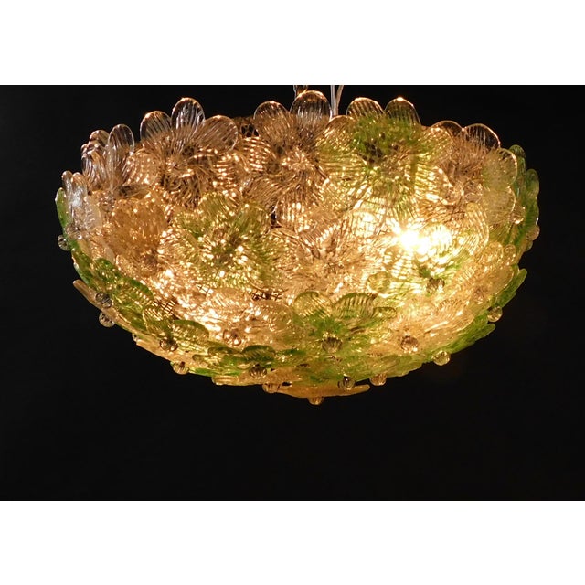 Glass 1960s Murano Millefiori Flush Mount by Barovier E Toso For Sale - Image 7 of 7