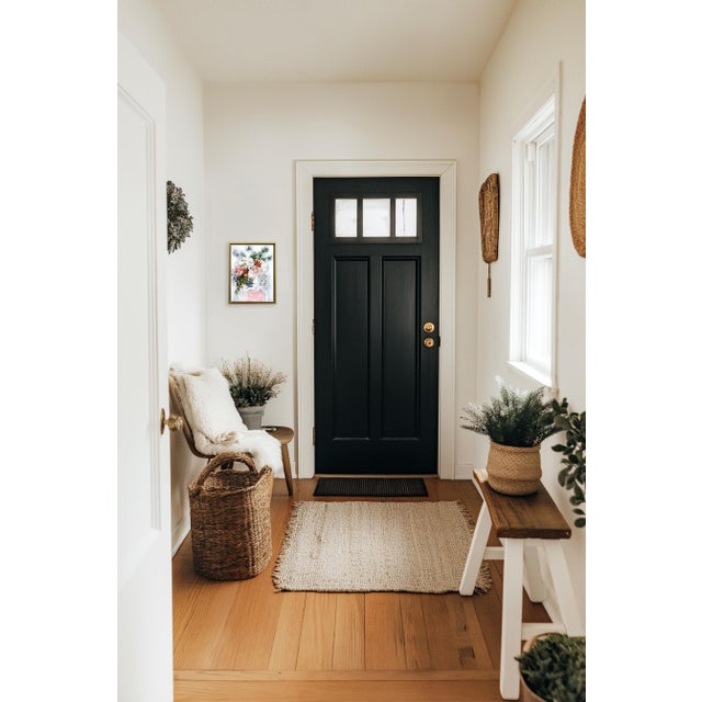 Pink Pears & Pink - Framed Abstract Expressive Botanical Floral Still Life Original Artwork by Kellie Newsome For Sale - Image 8 of 9