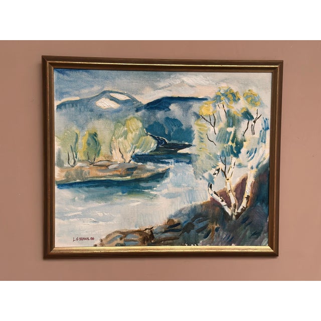 Liljedahl, River, 1986, Oil on Canvas For Sale - Image 11 of 18