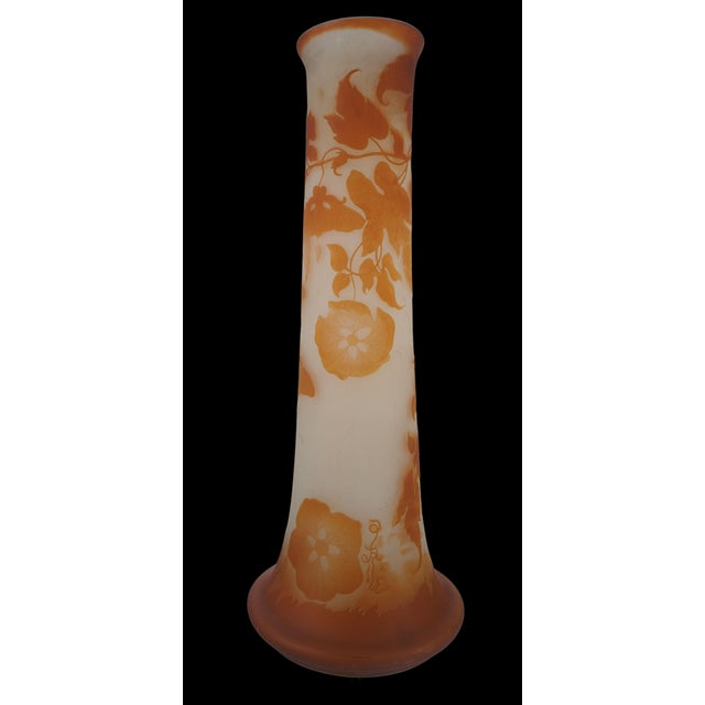 Nancy Glass Paste Vase with Volubilis by Émile Galle For Sale - Image 8 of 8