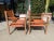 Animal Skin Leather Occasional Chairs - Pair For Sale - Image 7 of 10