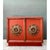1960s Vintage Lane Red Cabinet With Ornate Medallions For Sale - Image 5 of 14
