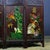 Chinese Vintage Suanzhi Wood 4-Panel Table Screen, Hand Painted Plum Orchid Bamboo Chrysanthemum For Sale - Image 3 of 9