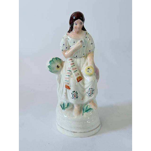 Ceramic Maiden Staffordshire For Sale - Image 7 of 7