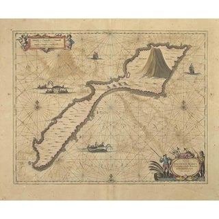 Oceanus Etching from Johannes Janssonius, 1650 For Sale