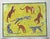 An assortment of Tigers and Leopards in a tropical landscape in black, white, goldenrod, orange and a touch of gray....