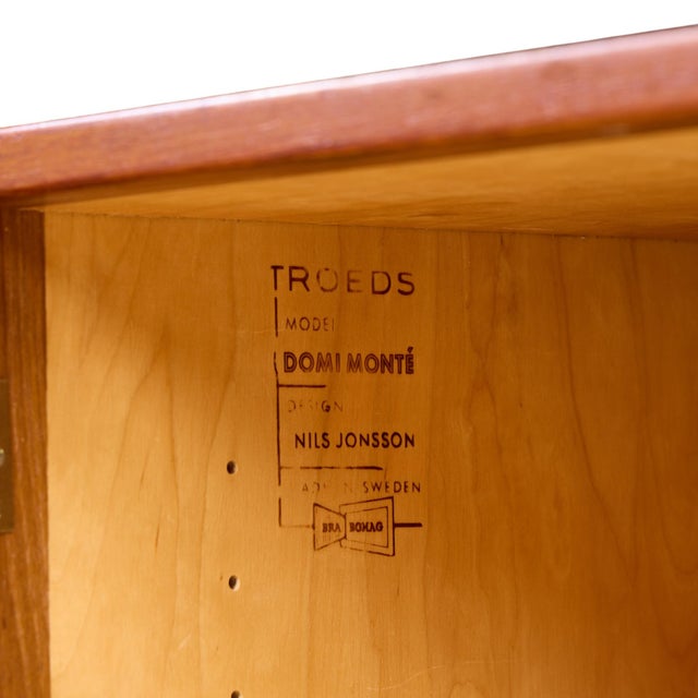Nils Jonsson for Troeds Domi Monté Mid Century Swedish Teak Credenza For Sale - Image 10 of 10