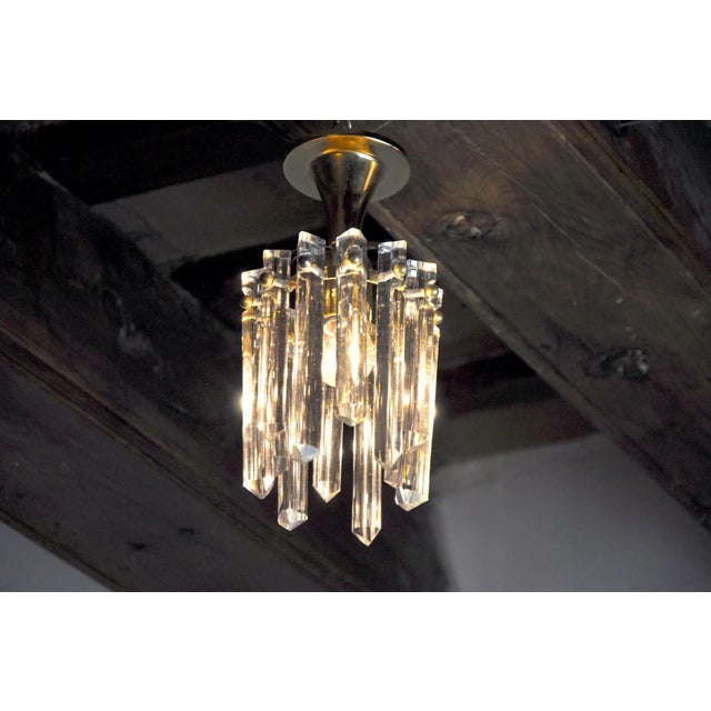 Hollywood Regency German Kinkeldey Glass Ceiling Light, 1970s For Sale - Image 3 of 8
