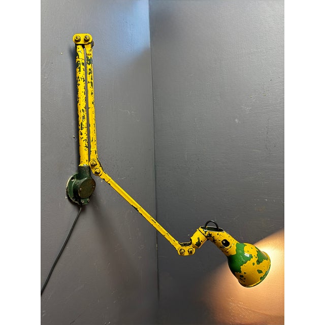 1950s Large Industrial Wall Lamp from Mek Elek, London, 1930s For Sale - Image 5 of 10
