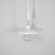 Metal White Lacquered Iron Ceiling Lamp Attributed to Stilnovo, 1960s For Sale - Image 7 of 10
