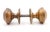 Traditional Antique Vernacular Reading Brass Passage Door Knob Set For Sale - Image 3 of 6
