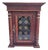 Neo-Baroque Cabinet with Stained-Glass Panel For Sale