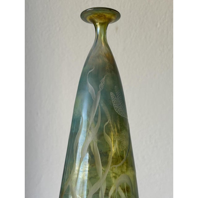 Dragonfly Studio Glass Vase by W. Schmid for Zwiesel, Germany, 1982 For Sale - Image 12 of 16