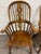 American Vintage Barnard & Simonds Windsor Style Solid Wood Hoop Back Arm Chairs - Pair For Sale - Image 3 of 8