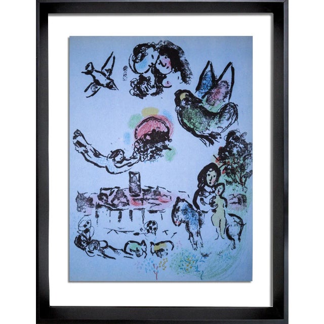 Marc Chagall Marc Chagall Lithograph Limited Edition Original 1963 W/Cat Ref C56 & Frame Inc. For Sale - Image 4 of 4