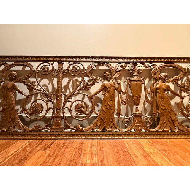 Early American Bronze Screen 8.5 Feet Long For Sale - Image 11 of 11