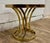 Vintage Hollywood Regency Art Deco Tulip Milo Baughman Style Brass & Glass Table For Sale In Kansas City - Image 6 of 11