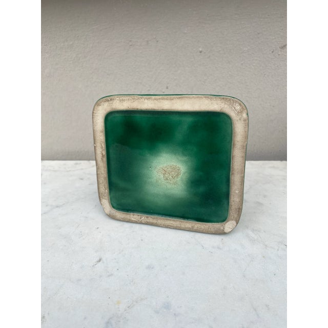 1950s French Green Majolica Money Bank Typewriter Circa 1950 For Sale - Image 5 of 5