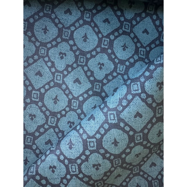 Lisa Fine Textiles Cairo Iznik Fabric 5 Yards For Sale - Image 4 of 4