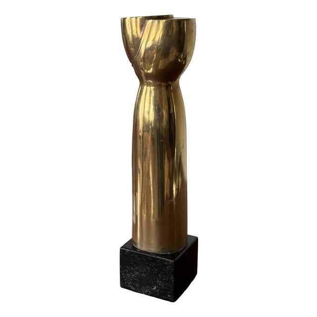 Sigurd Persson, Abstract Composition, 1973, Brass & Marble For Sale