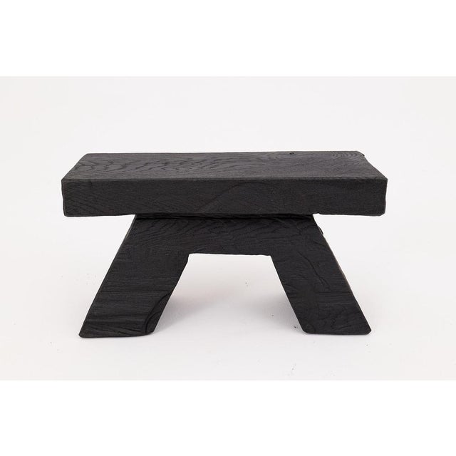 Sculptural Charred Wood Stool by Logniture For Sale - Image 6 of 18