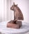1970s Antique Copper Finish Metal Hand Carved Horse Head Bust Sculpture For Sale - Image 5 of 10