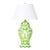 Summer Palace Ginger Jar Lamp in Green For Sale
