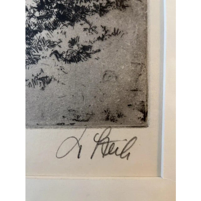 Modern Josef Steib, Obstbäume in Cochem, 1926, Etching For Sale - Image 3 of 4