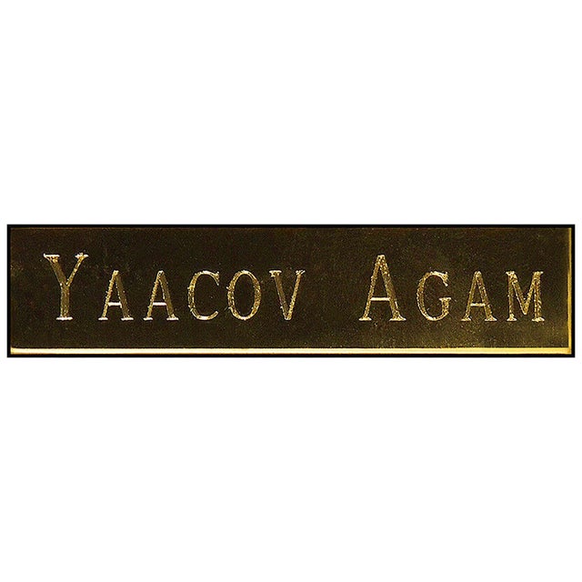 1970s 1970s A Handsome Portrait, Yaacov Agam For Sale - Image 5 of 5