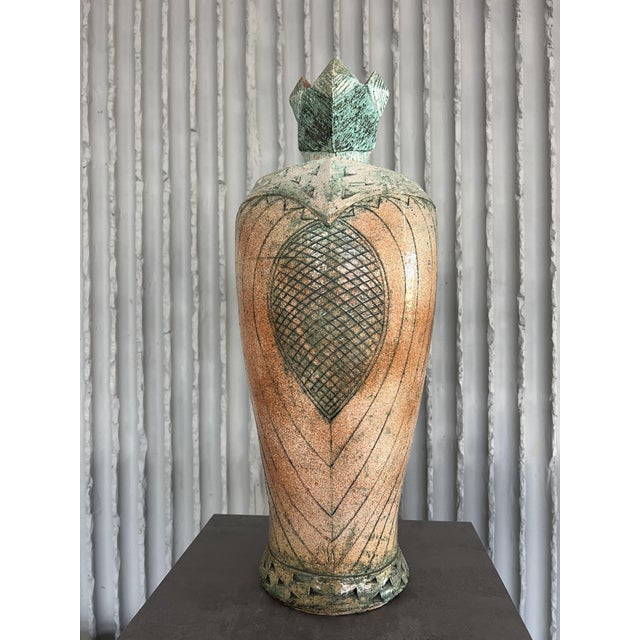 Large Sculptural Ceramic Chess Set from Maria Kenarova, Set of 32 For Sale - Image 13 of 18