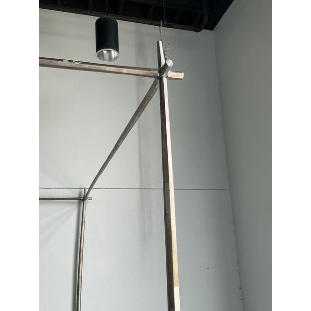 Contemporary Vintage Metal King Canopy Bed Frame For Sale - Image 3 of 12
