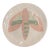 Vintage Hand-Painted Ceramic Moth Decorative Charger Plate For Sale