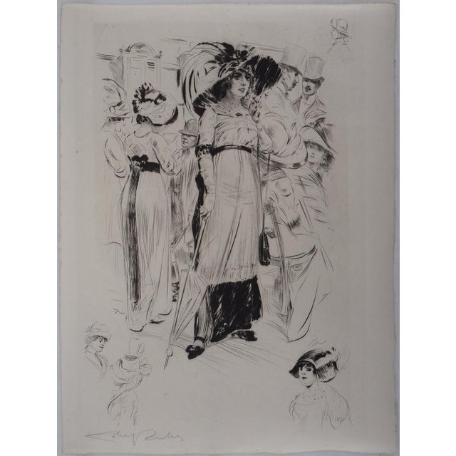 Alméry Lobel-Riche, Elegant Woman, Original Engraving For Sale - Image 3 of 7