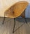 Tan 1950s Rattan Chair With Metal Legs. France. A For Sale - Image 8 of 11