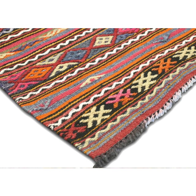 Traditional 1950s Turkish Kilim For Sale - Image 3 of 6