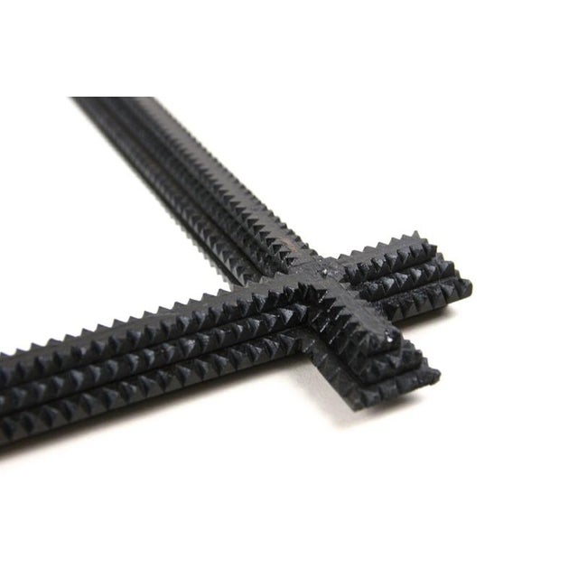 19th Century Rustic Black Tramp Art Mirror, Austria, 1890 For Sale - Image 13 of 17