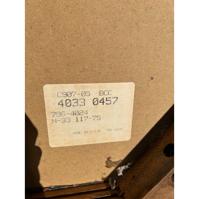 Late 20th Century Bassett Furniture Mission Style Arts & Craft Oak Dining Chairs For Sale - Image 16 of 18