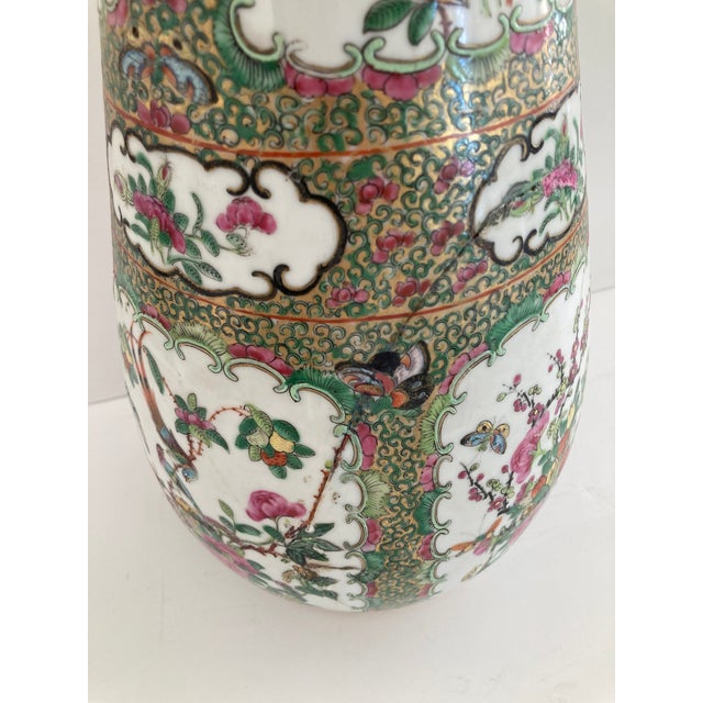 18th Century Rose Medallion Large Vase For Sale - Image 12 of 13