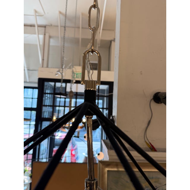 Metal Hudson Valley Lighting Roundout Nine-Light Chandelier For Sale - Image 7 of 12