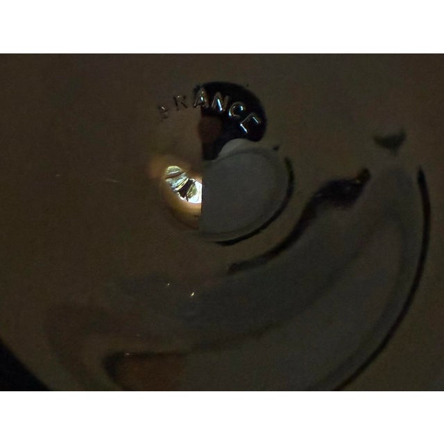 Mid 20th Century Set of 5 Luminarc Black Stem Wine Glasses For Sale - Image 9 of 9