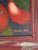 Red Mid 20th Century Rustic Apple Harvest Painting in Heavily Distressed Red Wood Frame For Sale - Image 8 of 11