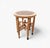 Vintage Spanish Hand-Carved Wood Stool with Woven Cane Seat, 1950s For Sale - Image 13 of 13