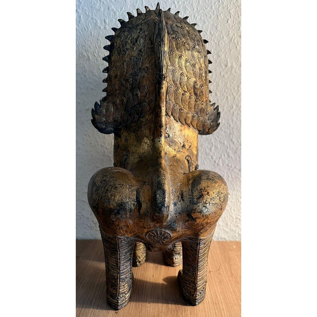 Thai Artist, Lion, 1910, Bronze For Sale - Image 4 of 5