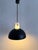 Space Age Glass and Metal Pendant Lamp from Glashütte Limburg, 1970s For Sale - Image 4 of 13