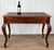 An Early 20th Century Traditional Georgian Writing Desk Solid Walnut with a Wonderful Deep Satin Finish Black Leather Top...